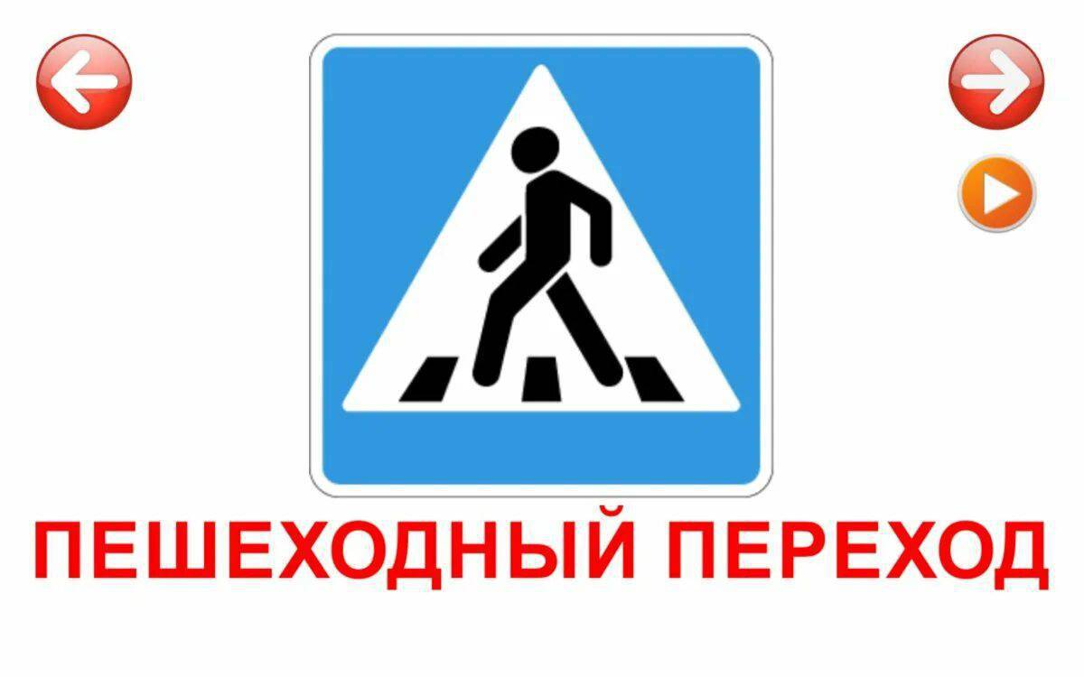 Дорожный знак пешеходный переход #31
