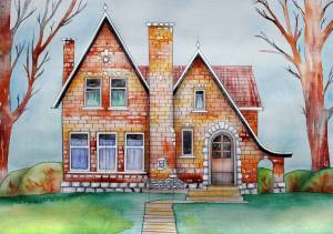 Раскраска дом рисунок #15 #296043