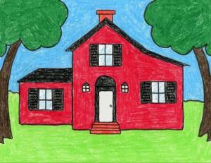 Раскраска дом рисунок #25 #296053
