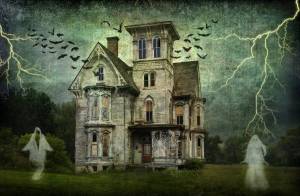 Раскраска дом с привидениями #2 #296135