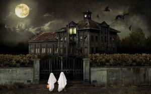 Раскраска дом с привидениями #4 #296137