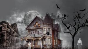 Раскраска дом с привидениями #9 #296142