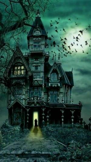 Раскраска дом с привидениями #15 #296148