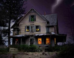 Раскраска дом с привидениями #20 #296153