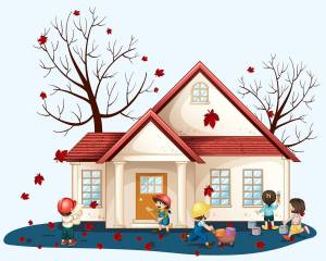 Раскраска дома для детей #17 #296303