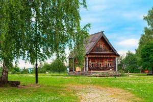 Раскраска домик в деревне #1 #296850