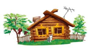 Раскраска домик в деревне для детей #24 #296894