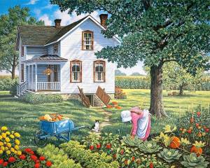 Раскраска домик в деревне для детей #30 #296900