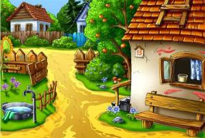 Раскраска домик в деревне для детей #33 #296903