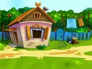 Раскраска домик в деревне для детей #34 #296904