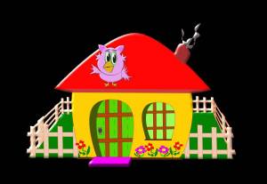 Раскраска домик для детей рисунок #20 #296983