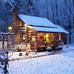 Раскраска домик зимой #38 #297116