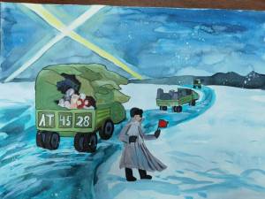 Раскраска дорога жизни ленинград для детей #20 #298004