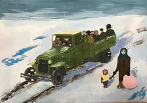 Раскраска дорога жизни ленинград для детей #25 #298009
