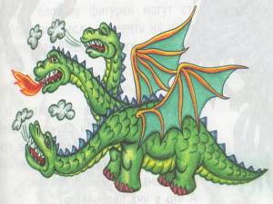 Раскраска дракон математическая #11 #298970