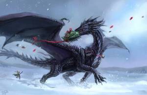 Раскраска дракон новогодний #26 #299022