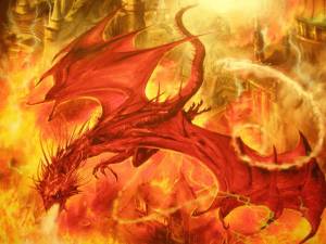 Раскраска дракон огненный #1 #299036
