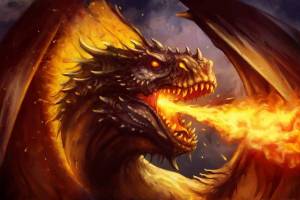Раскраска дракон огненный #2 #299037