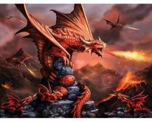 Раскраска дракон огненный #10 #299045