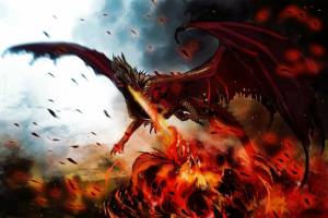 Раскраска дракон огненный #15 #299050