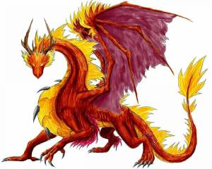 Раскраска дракон огненный #26 #299061