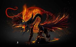 Раскраска дракон огненный #30 #299065