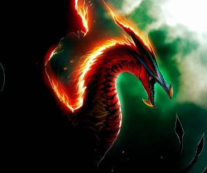 Раскраска дракон огненный #36 #299071
