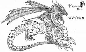 Раскраска дракон сложная #18 #299091