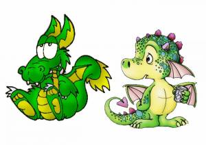 Раскраска дракончики для детей #6 #299138
