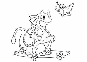 Раскраска драконы для детей 6 7 лет #17 #299175