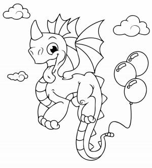 Раскраска драконы для детей 6 7 лет #28 #299186