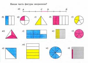 Раскраска дроби 5 класс #15 #299818