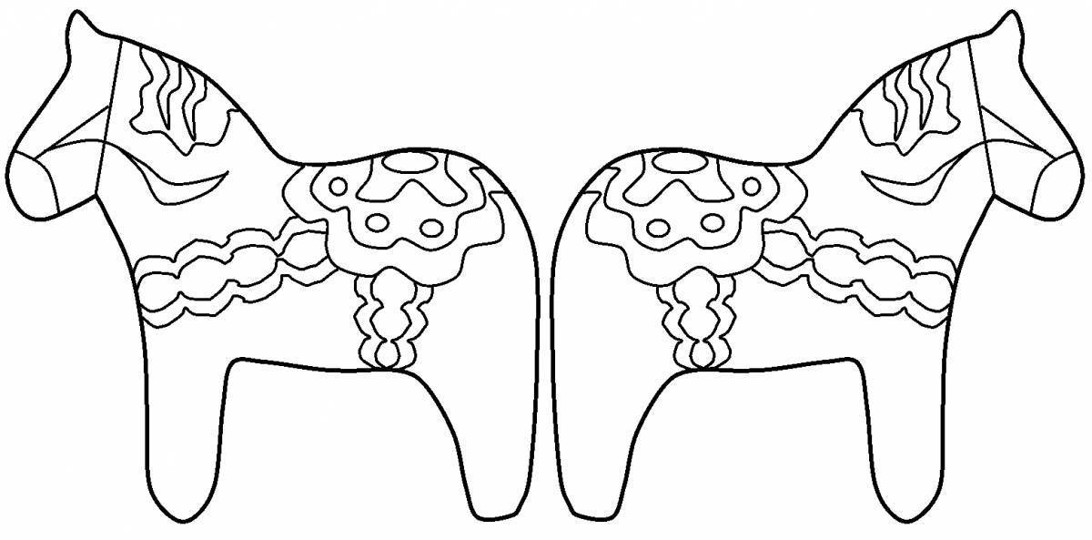 Игрушка лошади рисунок