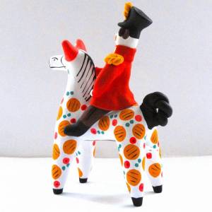 Раскраска дымковская игрушка конь #6 #300795
