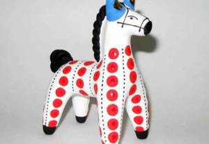 Раскраска дымковская игрушка конь #24 #300813