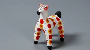 Раскраска дымковская игрушка конь #25 #300814