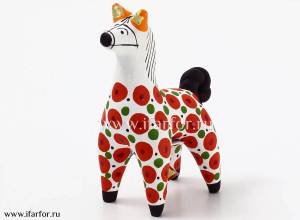 Раскраска дымковская игрушка конь #26 #300815