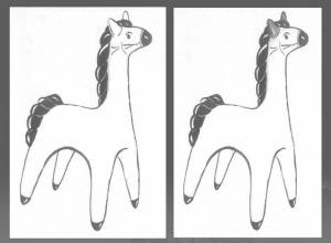 Раскраска дымковская лошадка для детей шаблоны #21 #300951