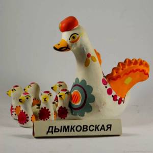 Раскраска дымковская утка для детей #38 #301043