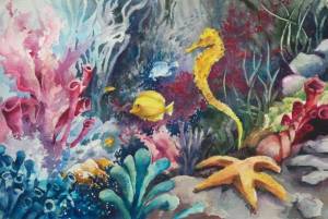Раскраска евсейка в подводном царстве #31 #302024