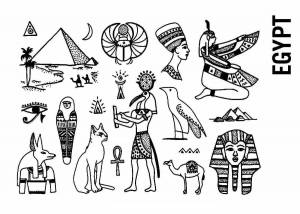 Раскраска египет для детей #10 #302041