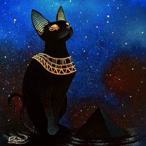 Раскраска египетская кошка #5 #302074