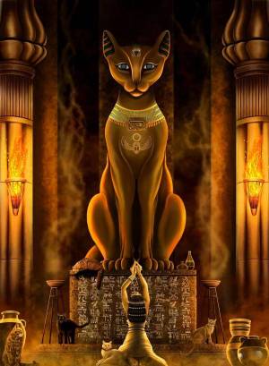 Раскраска египетская кошка #9 #302078