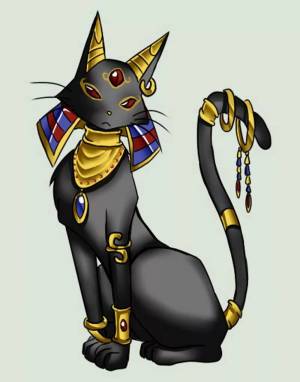 Раскраска египетская кошка #11 #302080