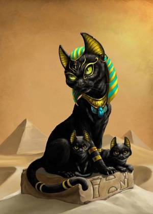 Раскраска египетская кошка #15 #302084