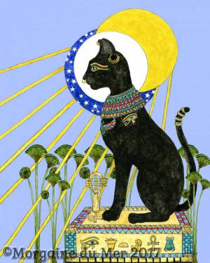 Раскраска египетская кошка #16 #302085