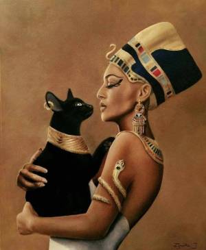 Раскраска египетская кошка #17 #302086