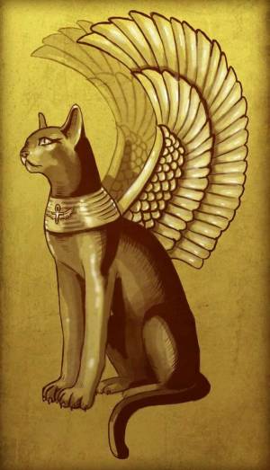 Раскраска египетская кошка #33 #302102