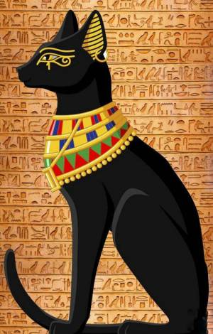 Раскраска египетская кошка #39 #302108