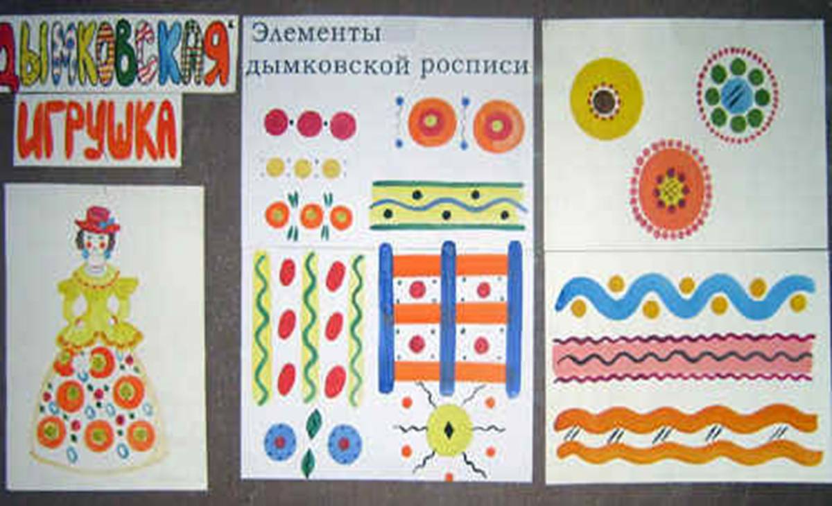 Дымковская роспись для детей #9